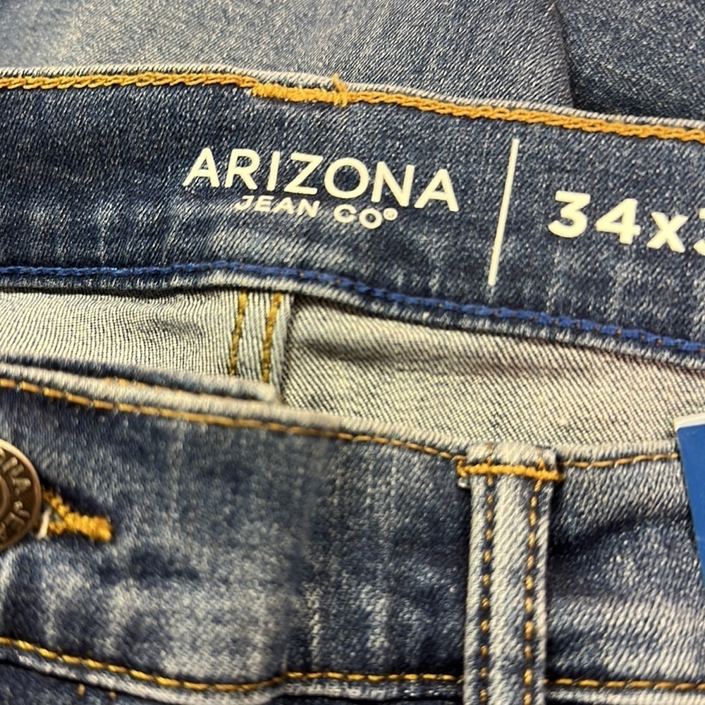 Arizona Jean Co Bootcut Advance Flex 360 Denim Five Pocket Jean Indigo 34/30 NWT - Picture 7 of 8